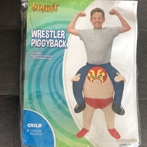 Wrestler Piggyback costume